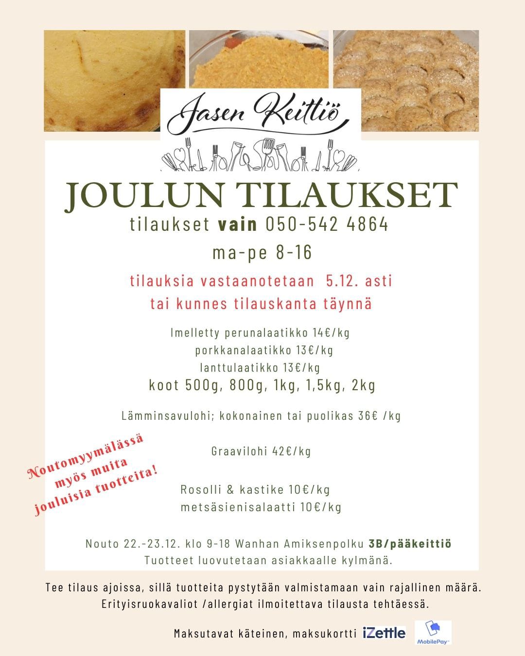 Joulun tilaukset